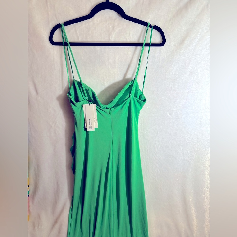 ZARA Draped Cowl-Neck Midi Dress - Picture 5 of 5